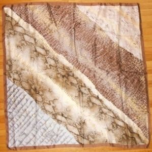 Adrienne Vittadini Nude Tan Brown Snake Scarf